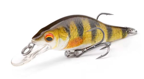 crankbait yellow green body with stripes