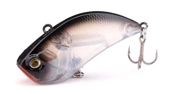 black top and transparent body crankbait