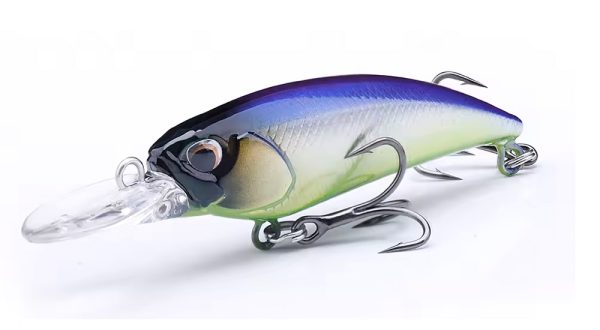 purple top silver body crankbait